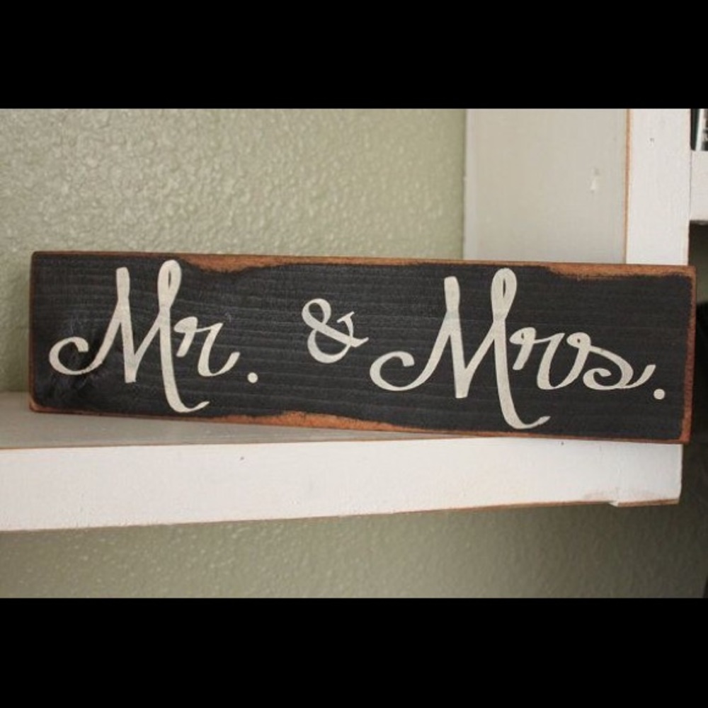 Me and Mrs sign